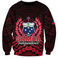 (Custom Personalised) Samoa Independence Day Sweatshirt Ulafa Polynesian Unique Red No2 LT9 Unisex Red - Polynesian Pride