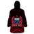 (Custom Personalised) Samoa Independence Day Wearable Blanket Hoodie Ulafa Polynesian Unique Red No2 LT9 - Polynesian Pride