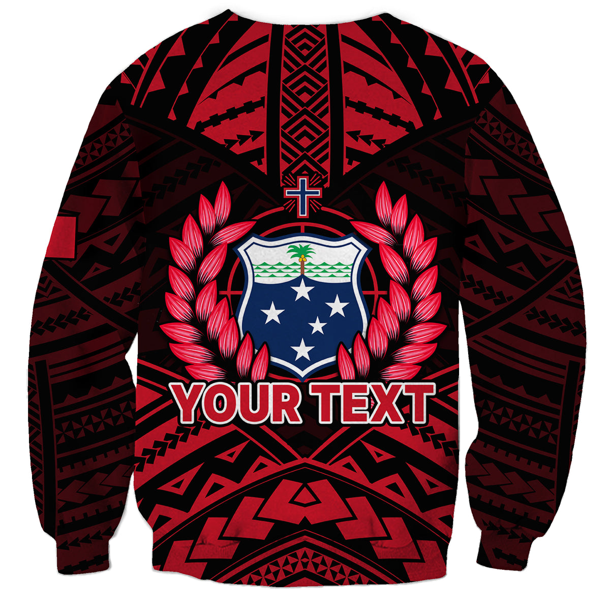 (Custom Personalised) Samoa Independence Day Sweatshirt Ulafa Polynesian Unique Red No3 LT9 - Polynesian Pride