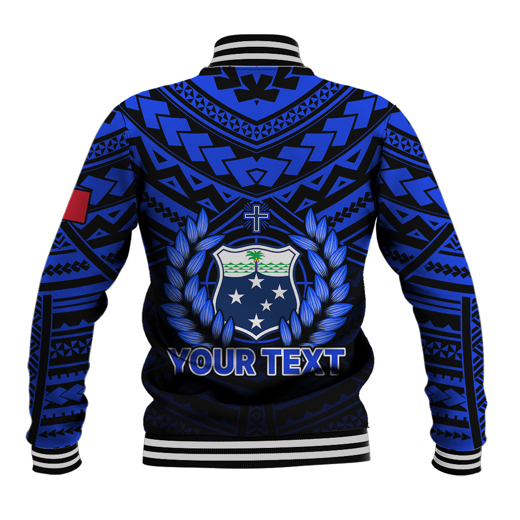 (Custom Personalised) Samoa Independence Day Baseball Jacket Ulafa Polynesian Unique Blue No1 LT9 - Polynesian Pride