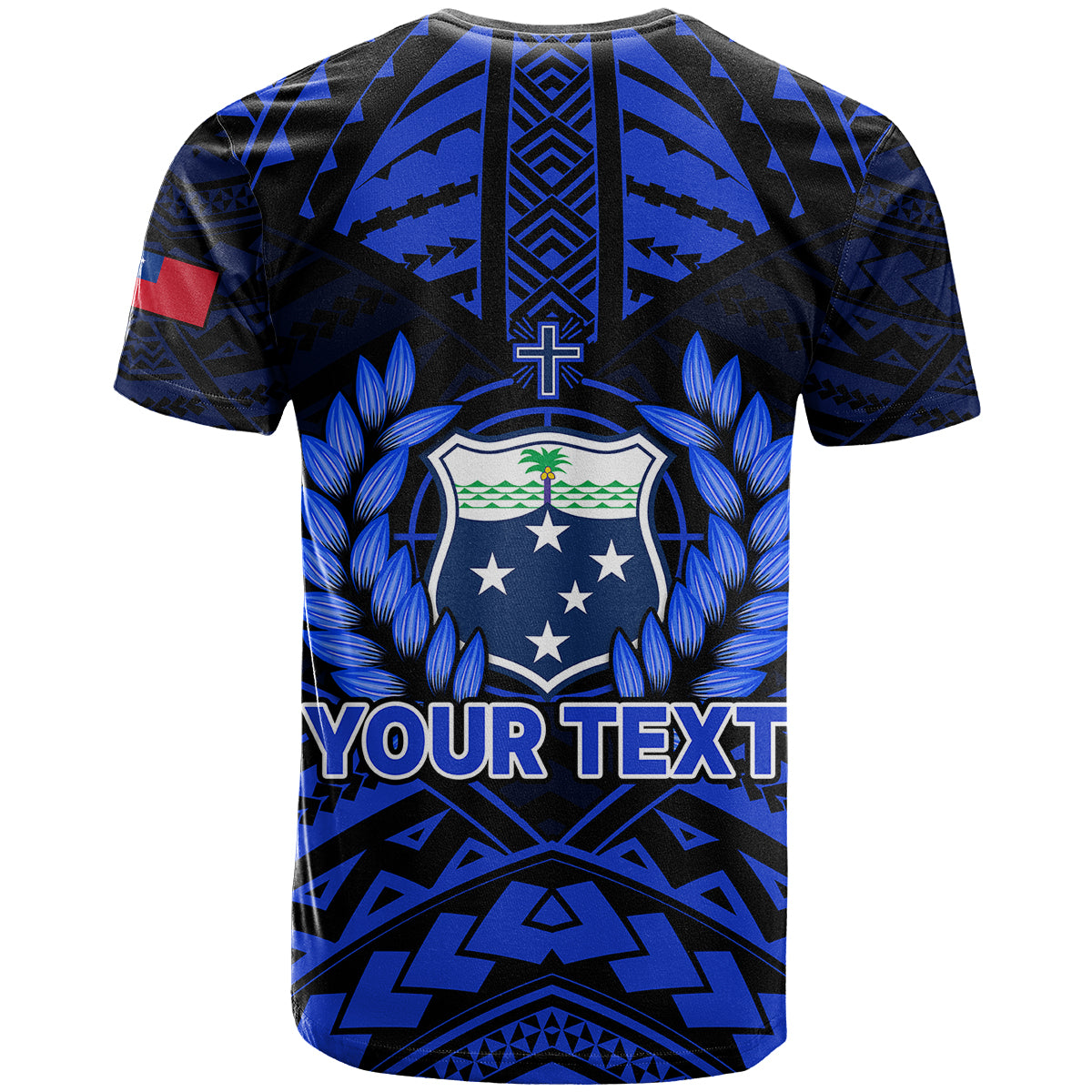 Custom Samoa Independence Day T Shirt Ulafa Polynesian Unique Blue No3 LT9 - Polynesian Pride