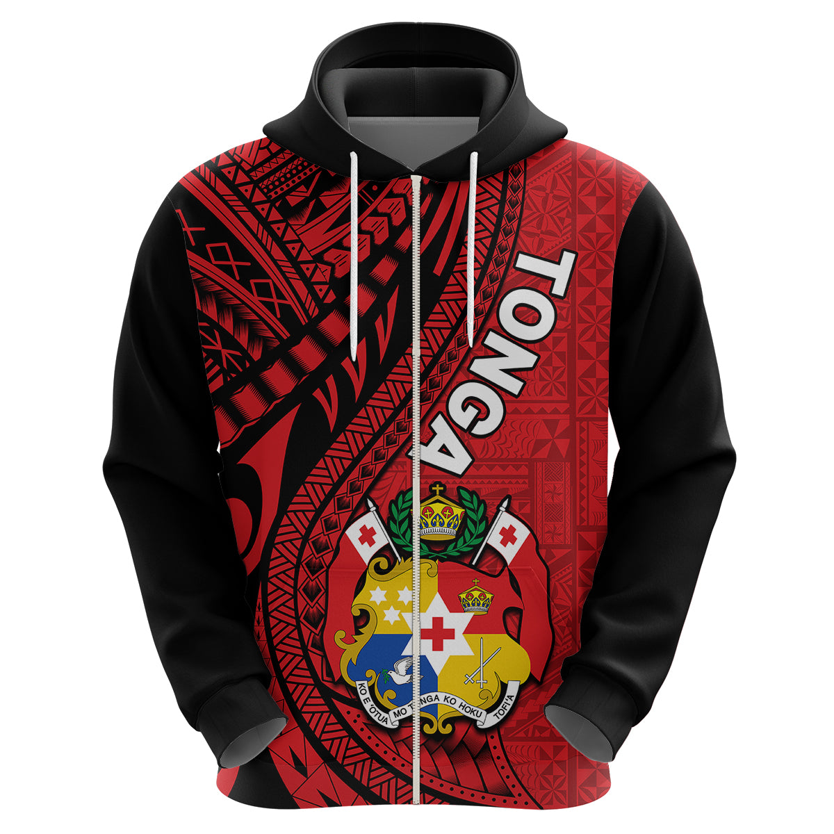 Polynesian Tonga Hoodie Tribal Pattern Unique Version LT9 - Polynesian Pride