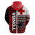 Tonga Kupesi Ngatu Hoodie Proud Tonga with Flag and Palm Tree LT9 - Polynesian Pride