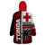 Tonga Kupesi Ngatu Wearable Blanket Hoodie Proud Tonga with Flag and Palm Tree LT9 - Polynesian Pride