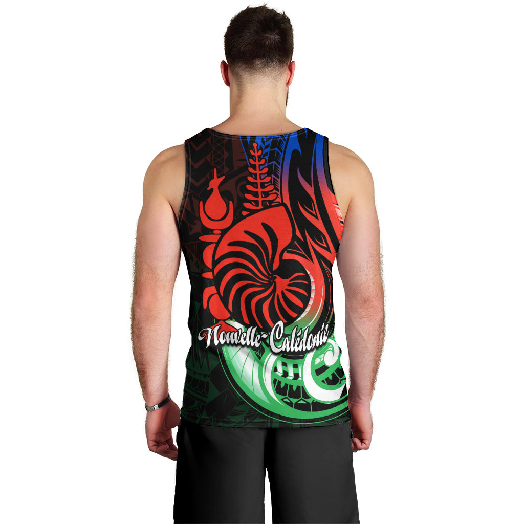 New Caledonia Men Tank Top Emblem Nautilus Shell LT9 - Polynesian Pride