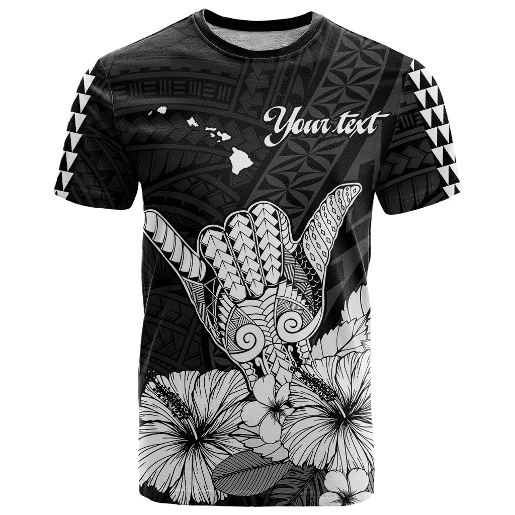 Custom Hawaii Shaka Sign T Shirt Black Version LT9 Black - Polynesian Pride