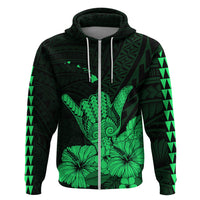 Hawaii Shaka Sign Hoodie Green Version LT9 - Polynesian Pride