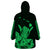 Hawaii Shaka Sign Wearable Blanket Hoodie Green Version LT9 - Polynesian Pride