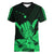 Hawaii Shaka Sign Women V Neck T Shirt Green Version LT9 - Polynesian Pride