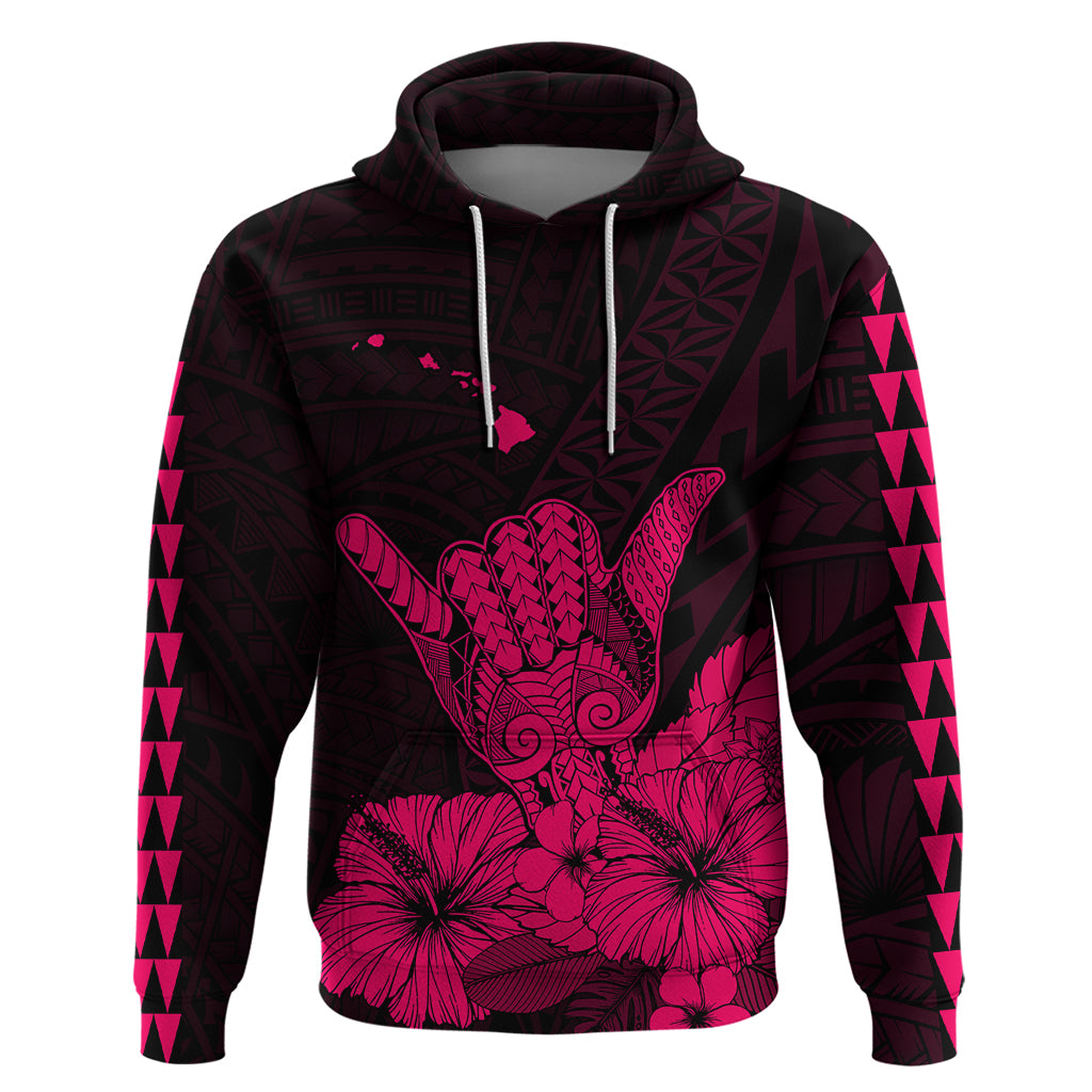 Hawaii Shaka Sign Hoodie Pink Version LT9 - Polynesian Pride
