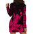 Hawaii Shaka Sign Hoodie Dress Pink Version LT9 - Polynesian Pride