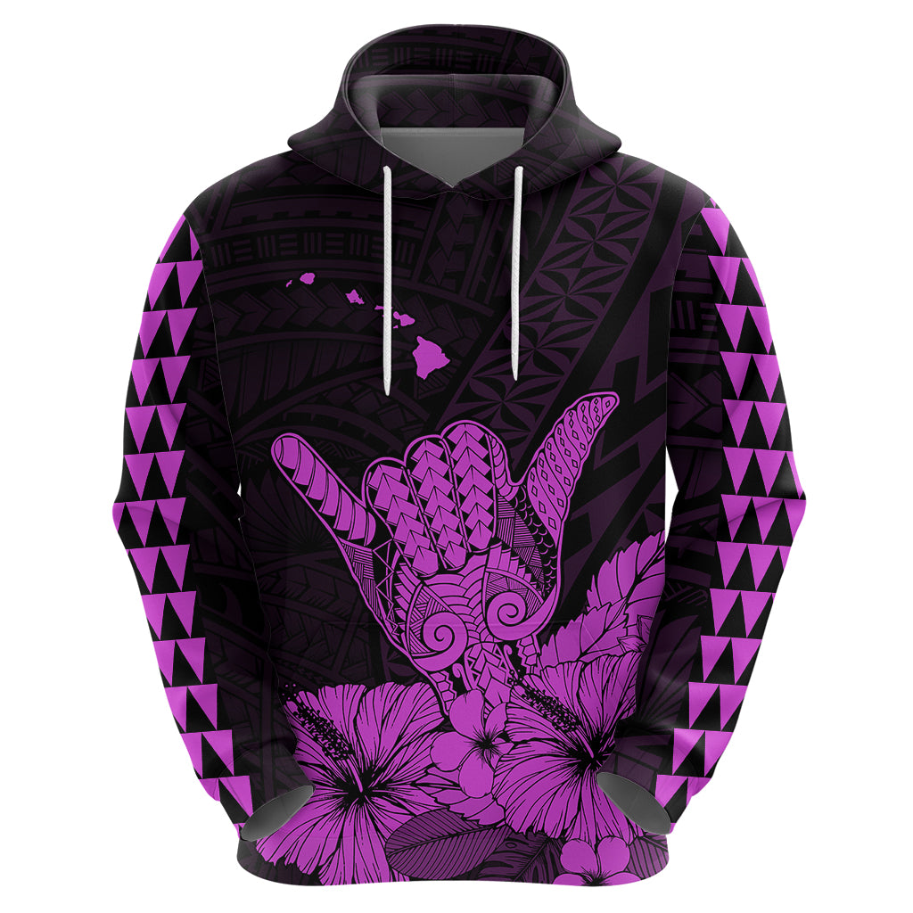 Hawaii Shaka Sign Hoodie Purple Version LT9 Zip Hoodie Purple - Polynesian Pride