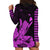 Hawaii Shaka Sign Hoodie Dress Purple Version LT9 - Polynesian Pride