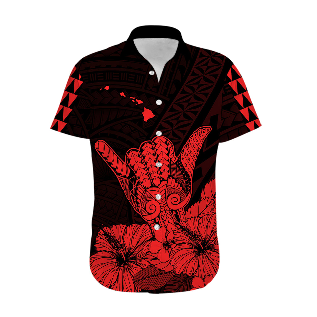 Hawaii Shaka Sign Hawaiian Shirt Red Version LT9 - Polynesian Pride