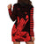 Hawaii Shaka Sign Hoodie Dress Red Version LT9 - Polynesian Pride