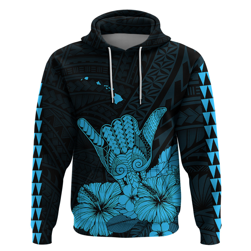 Hawaii Shaka Sign Hoodie Blue Version LT9 - Polynesian Pride