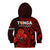 Tonga ANZAC Day Kid Hoodie Lest We Forget Red Version LT9 Zip Hoodie Red - Polynesian Pride