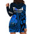 Tonga ANZAC Day Hoodie Dress Lest We Forget Blue Version LT9 - Polynesian Pride