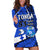 Tonga Emancipation Day Hoodie Dress Happy 53rd Independence Anniversary Blue Version LT9 - Polynesian Pride