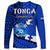 Tonga Emancipation Day Long Sleeve Shirt Happy 53rd Independence Anniversary Blue Version LT9 - Polynesian Pride