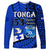 (Custom Personalised) Tonga Emancipation Day Long Sleeve Shirt Happy 53rd Independence Anniversary Blue Version LT9 Unisex Blue - Polynesian Pride