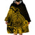 Polynesian Tahiti Island Wearable Blanket Hoodie The Wave of Water - Gold LT9 - Polynesian Pride