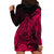 Polynesian Tahiti Island Hoodie Dress The Wave of Water - Pink LT9 - Polynesian Pride