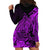 Polynesian Tahiti Island Hoodie Dress The Wave of Water - Purple LT9 - Polynesian Pride