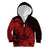 Polynesian Tahiti Island Kid Hoodie The Wave of Water - Red LT9 - Polynesian Pride