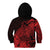 Polynesian Tahiti Island Kid Hoodie The Wave of Water - Red LT9 Zip Hoodie Red - Polynesian Pride