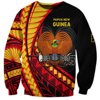 Papua New Guinea Sweatshirt The Greater Bird of Paradise LT9 Unisex Black - Polynesian Pride