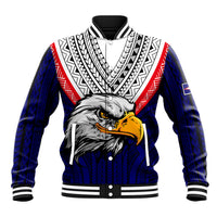 American Samoa Independence Day Baseball Jacket Simple Style LT9 Unisex White - Polynesian Pride