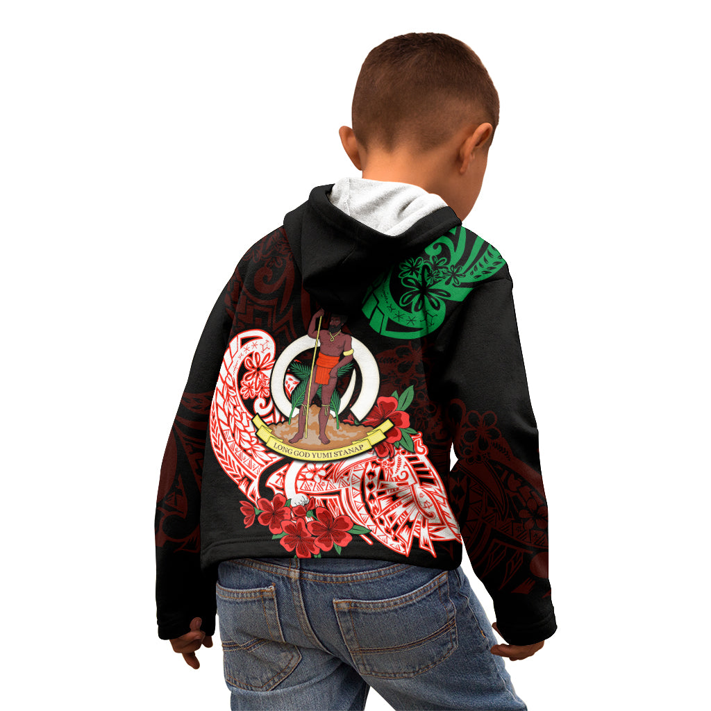Vanuatu Kid Hoodie Polynesian Floral Tribal LT9 - Polynesian Pride