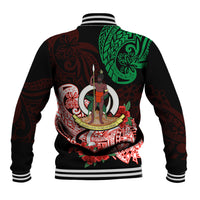 (Custom Personalised) Vanuatu Baseball Jacket Polynesian Floral Tribal LT9 - Polynesian Pride