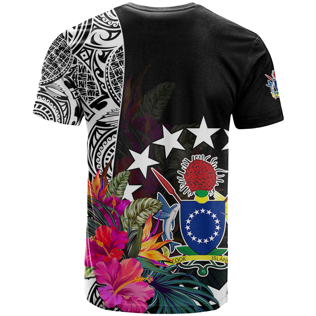 Cook Island T Shirt Tribal Polynesian and Tropical Flowers LT9 - Polynesian Pride