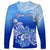 (Custom Personalised) Federated States Of Micronesia Long Sleeve Shirt Polynesian Floral Tribal LT9 - Polynesian Pride