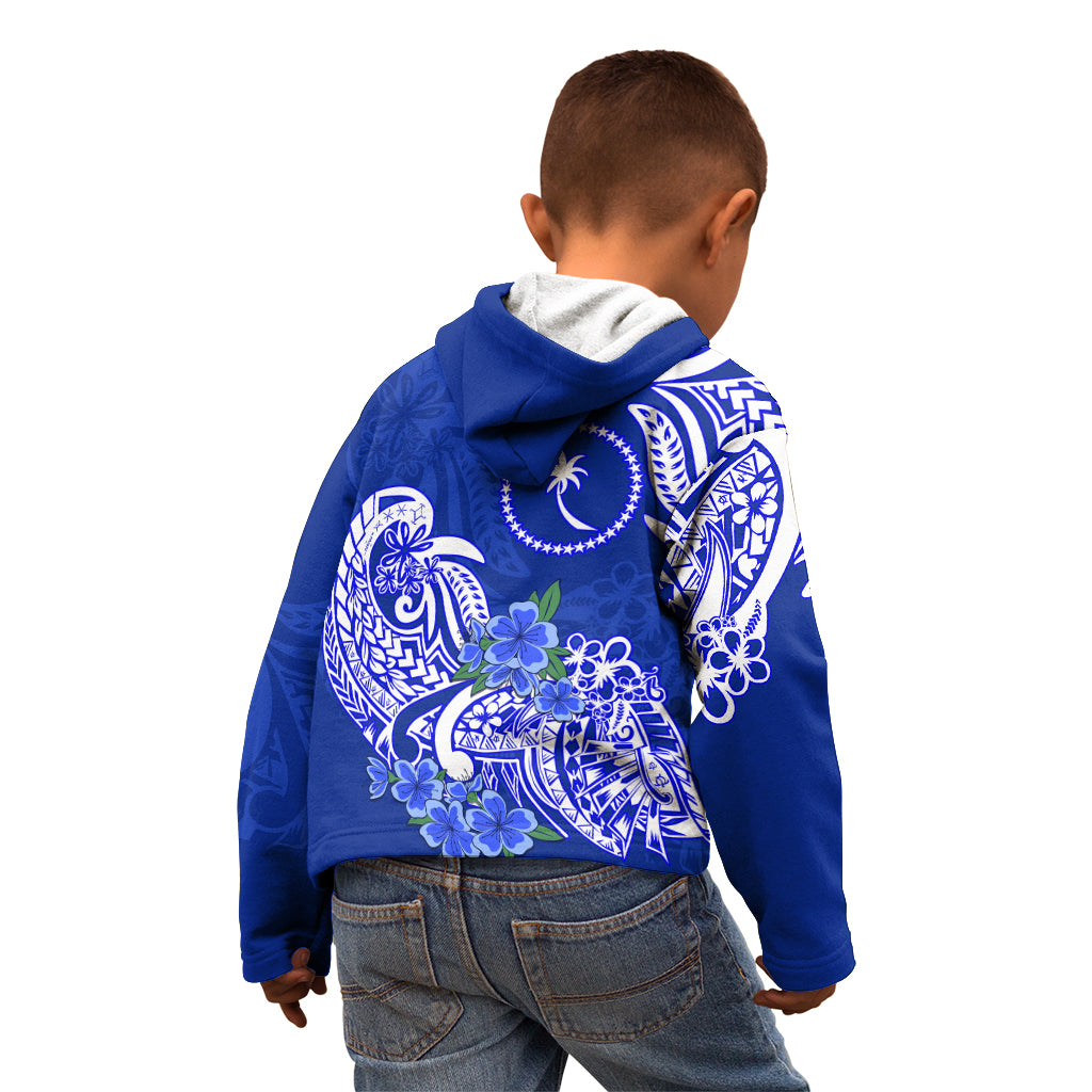 (Custom Personalised) FSM Chuuk State Kid Hoodie Polynesian Floral Tribal LT9 - Polynesian Pride