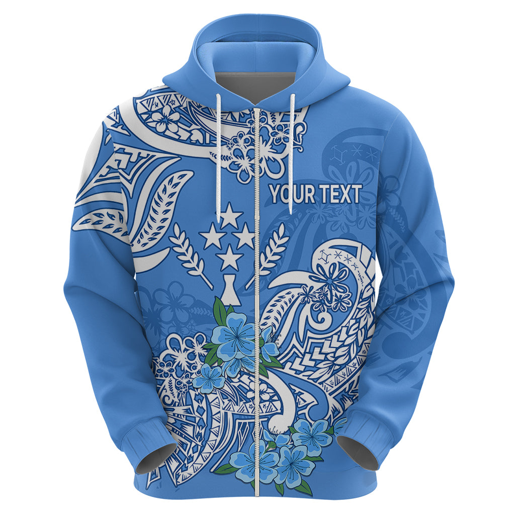 Custom FSM Kosrae State Hoodie Polynesian Floral Tribal LT9 - Polynesian Pride