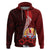 Tahiti Hoodie Polynesian Coat of Arm With Hibiscus LT9 - Polynesian Pride