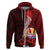 Tahiti Hoodie Polynesian Coat of Arm With Hibiscus LT9 - Polynesian Pride