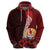 Tahiti Hoodie Polynesian Coat of Arm With Hibiscus LT9 - Polynesian Pride