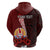 Custom Tahiti Hoodie Polynesian Coat of Arm With Hibiscus LT9 - Polynesian Pride