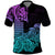 Hawaii Kakau Polo Shirt Polynesian Floral Tribal Heliotrope Version LT9 Heliotrope - Polynesian Pride