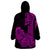 Hawaii Kakau Wearable Blanket Hoodie Polynesian Floral Tribal Purple Version LT9 - Polynesian Pride