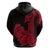 Hawaii Kakau Hoodie Polynesian Floral Tribal Red Version LT9 - Polynesian Pride