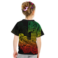 Hawaii Kakau Kid T Shirt Polynesian Floral Tribal Reggae Version LT9 - Polynesian Pride