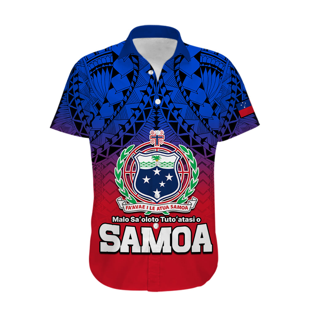 Polynesian Independent State of Samoa Gradient Hawaiian Shirt LT9 - Polynesian Pride