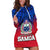 Polynesian Independent State of Samoa Gradient Hoodie Dress LT9 - Polynesian Pride