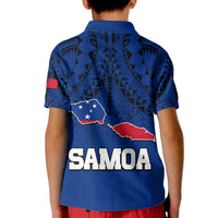 Polynesian Independent State of Samoa Blue Kid Polo Shirt LT9 - Polynesian Pride