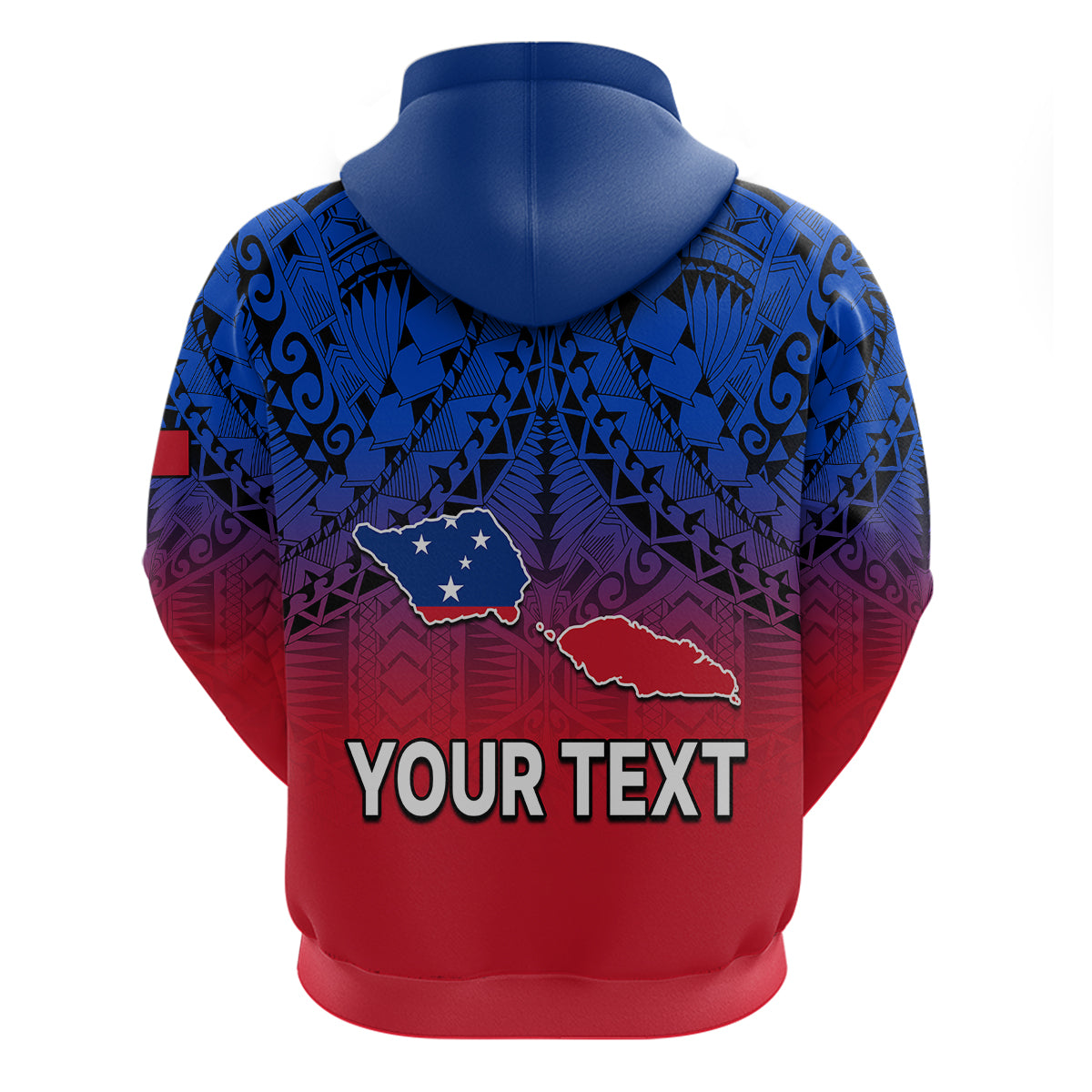 Custom Polynesian Independent State of Samoa Gradient Hoodie LT9 - Polynesian Pride